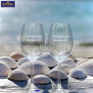 Set doua pahare din cristal pentru vin Pensionar