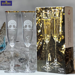 Pahare miri din cristal personalizate
