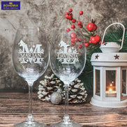 pahare gravate pentru vin din cristal personalizate