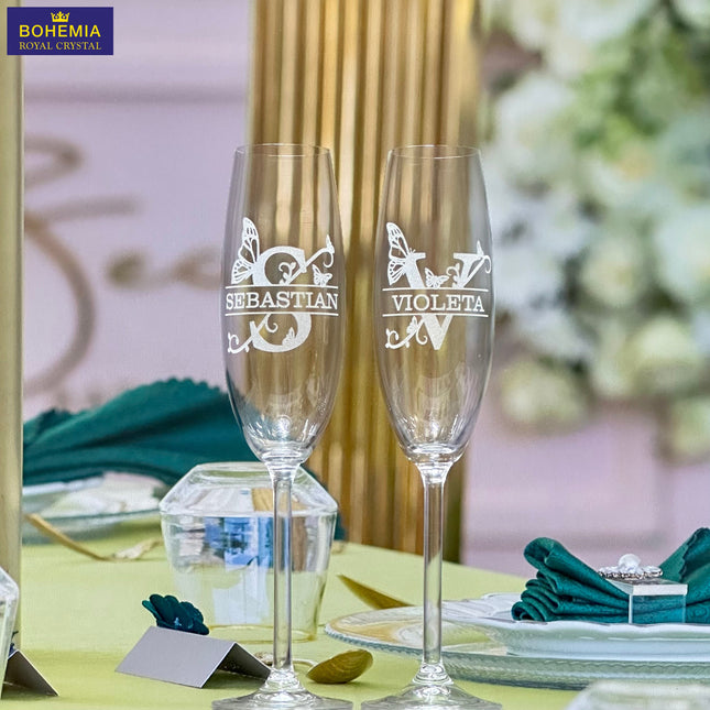 pahare miri personalizate pentru nunta