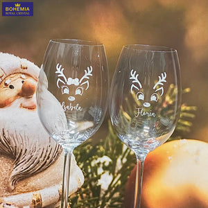 pahare gravate pentru vin din cristal personalizate