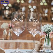 pahare gravate pentru vin din cristal personalizate