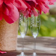 Set doua pahare din cristal Font elegant steluțe semiluna