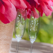 Set doua pahare din cristal miri cu steluțe și semiluna