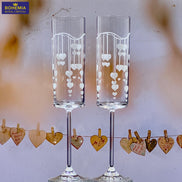 Set pahare cristal Hearts și cutie