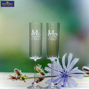 Set pahare din cristal elegante Mr Mrs